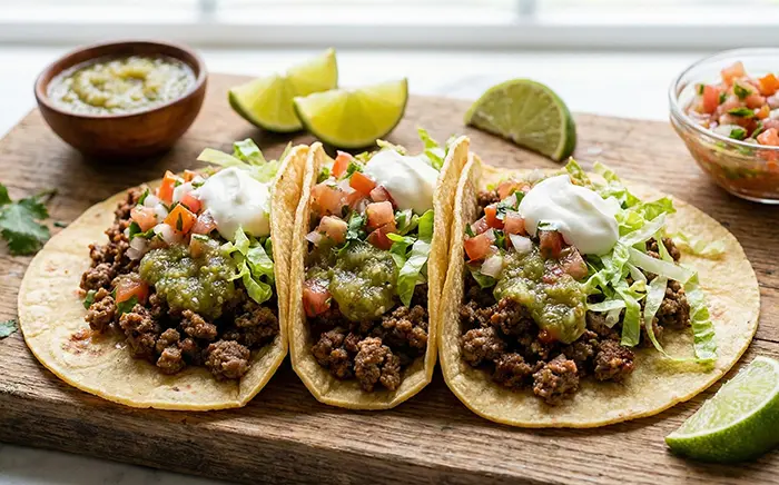 Lean Ground Beef Tacos