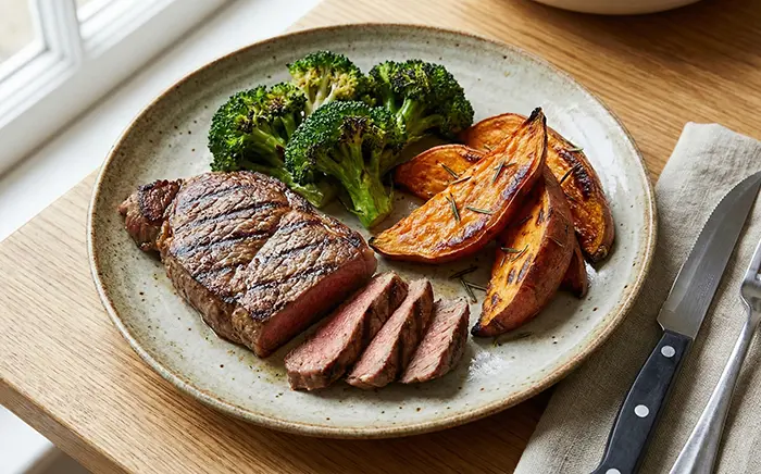 Grilled Steak & Sweet Potato
